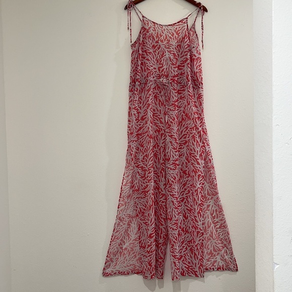 MICHAEL Michael Kors “Sea Coral” 🪸 Swim Cover-Up Jumpsuit - Picture 1 of 16